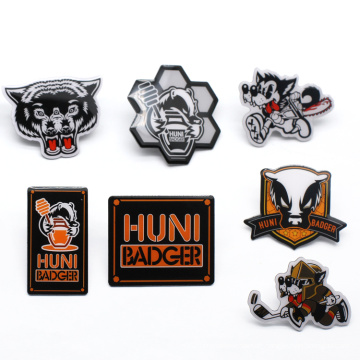 Großhandel Geschenke Custom Metalldruck Logo Hut Revers Pin